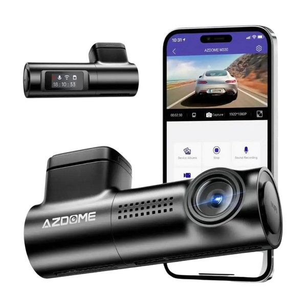 Car Dash Cam with Voice Control, WiFi, Parking Monitor, G-Sensor